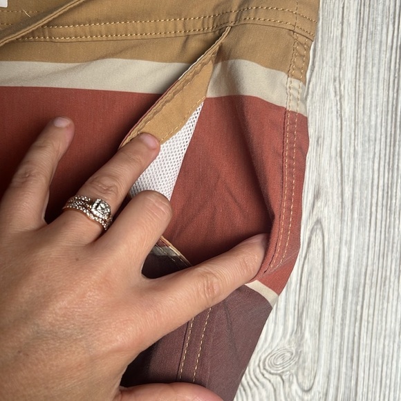 Katin Brown and Tan Board Shorts Quick-Dry Swimwear Duke Boardshorts Size 30 - Picture 4 of 8